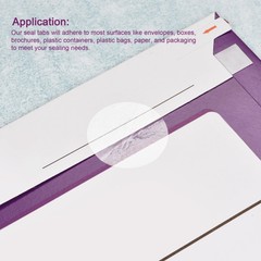Seal Labels 10mm for Envelopes, Box and Packaging Clear Pack of 1000