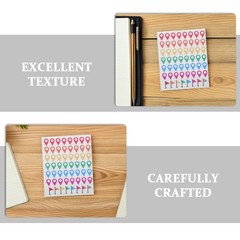 336Pcs Reusable Color Label Stickers for World Map Adventure Markers Multi Color