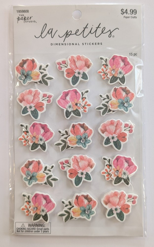 Small Pink Flowers Scrapbooking Stickers By La Petites