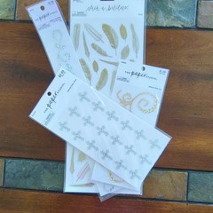 The Paper Studio Stick-a-Bilities All Bling Gold And Silver Decorative Stickers