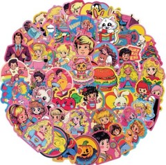 Set of 50 Kawaii Anime Retro Vinyl Waterproof Stickers Waterbottle Laptop