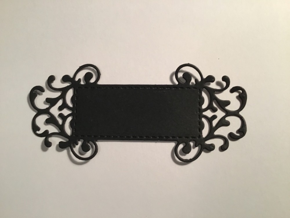 Book Plates / Labels die cut embellishments 8 pcs 1-1/2” x 3-1/4” choose color