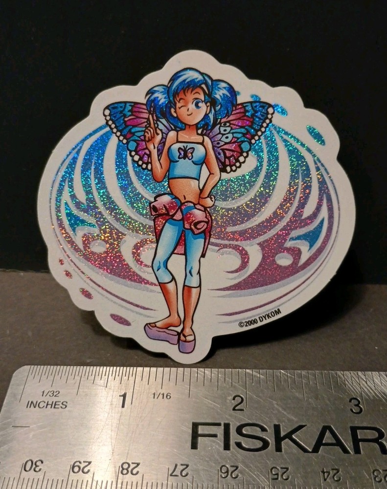 Vintage Stickers Fairy Prism Vending Machine Sticker Dykom 2000