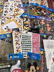 Mixed Lot of Stickers Tickets Guides . Stickopotamus, Disney, Paper Stuff Etc