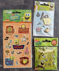 Vintage Sandylion Sponge Bob Square Pants ~ 3 packs ~ 2003, 2006, 2007