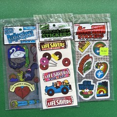 Vintage 80s Gordy Glitter Sticker Mini Album Scratch & Sniff Prism Silver Glow