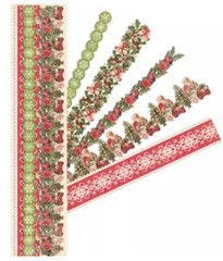 K&Company Brenda Walton Yuletide Adhesive Borders 20 Pc