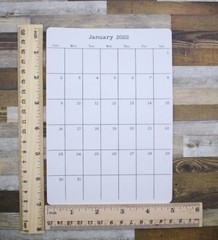 2023, 2024, or 2025 Large Calendar Stickers for Planners and Journals 5″ x 7″