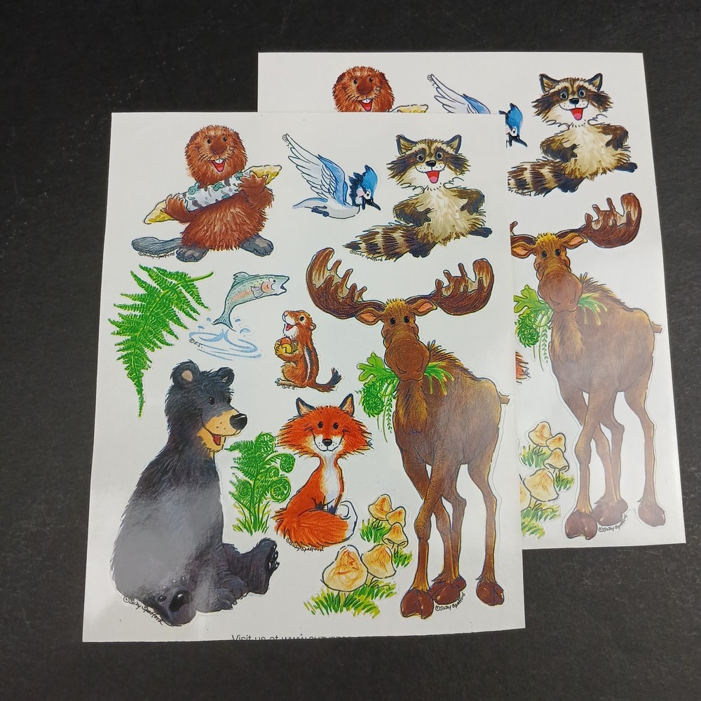 Suzy’s Zoo Stickers Woodland Creatures: 2 Sheets Wild Animals