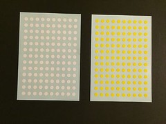 2400pcs X 8mm 5 Color Round Circle Spot Dot Marker Adhesive Stickers Japan