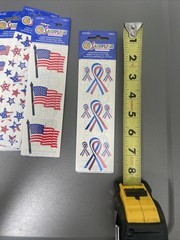 SandyLion Stickers Lot USA Flag Patriotic July 4 America