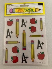 Hobby Lobby – Back 2 School Crafts – Stickers – A+, Apples and Pencils – New