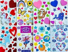 1079+ Stickers Toddler Teacher Incentive Inspiration fun shapes party favors