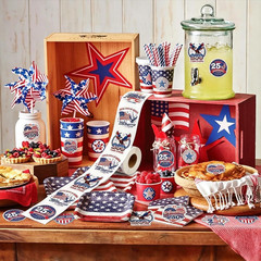 500Pcs 4Th of July Patriotic Sticker Roll 1.5 Inch Patriotic 250Th Anniversary S