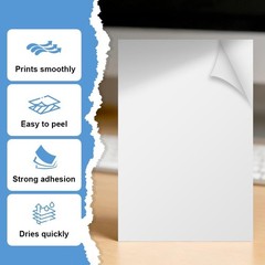 40 Sheets Sticker Paper 8.5×11, Compatible with Laser & Inkjet Printers