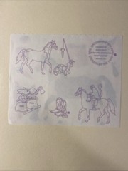Vintage HORSE Sticker Sheet Scrapbook Planner Craft Stickers