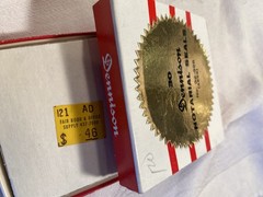 Vintage Dennison 30 GOLD Foil Gummed Stars & Box & Empty NOTARIAL SEAL Boxes