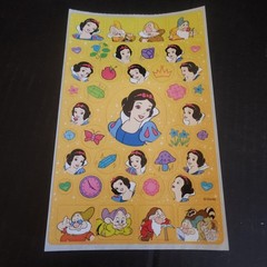 Lot of 5 Vintage Disney Princess & Snow White Sticker Sheets Sandylion