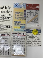 Rub On Transfers Lot 11 packs Sentiments Greetings Words Quotes Crafts Scrapbook