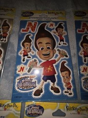 VNTG STICKETY DOO DA JIMMY NEUTRON Stickers 5 Sets Sealed New