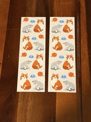 Vintage Mrs Grossman Stickers 8 Mods 2002 Cats Gray Brown