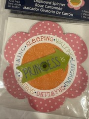 Deja Views Chipboard Spinner Princess 3pk