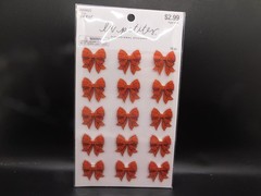The paper studio la petites Basketball Bows 3D stickers 15pc