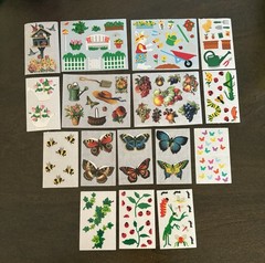 Vintage Mrs. Grossman’s & Gifted Sticker Lot “Spring Garden”