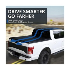 Soft Roll Up 5’2″ / 61.7″ Truck Bed Cover Compatible for 2015 2016 2017 2018 …