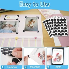 432 Pcs Photo Corners Self Adhesive, Acid Free Picture Corners for Scrapbooking,