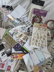 HUGE LOT Scrapbook Stickers Junk Journal Craft Fabscaps Clear Shaker Crystal
