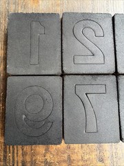 Ellison 4” Block Numbers DieCuts Lot Of (9) 5”X6”