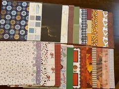 5+ Lbs Scrapbooking Paper 12×12 Fall Winter Halloween Xmas New Years Themes