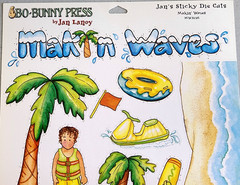 Bo Bunny Makin Waves Beach Cardstock Stickers 8.5×12 Vintage 2002 Scrapbook NOS