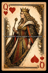 USA Veteran Made King and Queen of Hearts Wall Art Prints 8.5 x 11 Cardstock