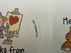 Vintage QUIP Stickers by Current 1991~1 SHEET~CODE 15354-0~funny/humor~Round