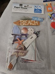Lot Of 6 Packs 3D Stickers BIRTHDAY, PIRATES, SOCCER, SCHOOL & BEACH THEMES