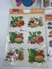 Vintage bsb Aufkleber Stickers Lot Of 7 Sealed Mushrooms Fish