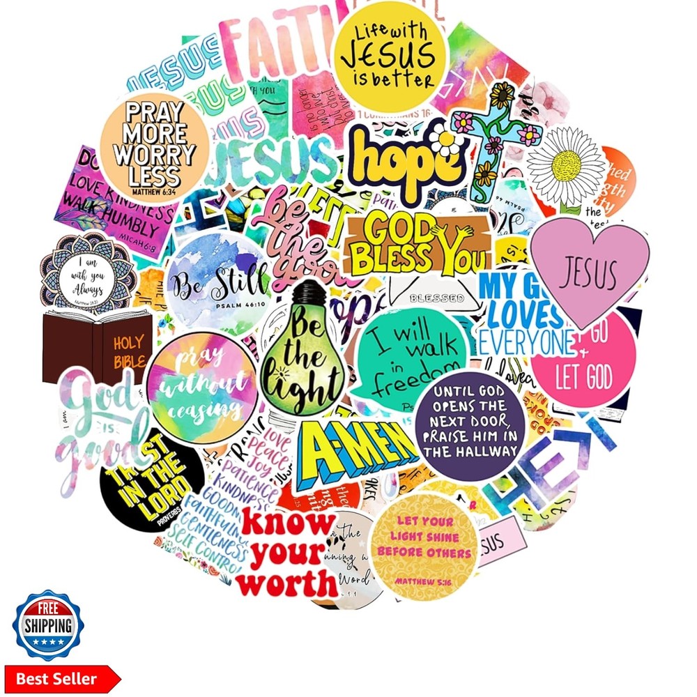 220Pcs Inspirational Christian Bible Verse Jesus Stickers, Christian Gifts | …