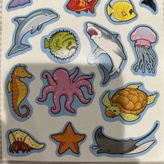 Carson Dellosa Sea Ocean Creatures Animals Sticker Sheet