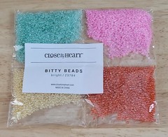 Close To My Heart BITTY BEADS Bright Z3784 Pink-Green-Yellow-Orange Pastels