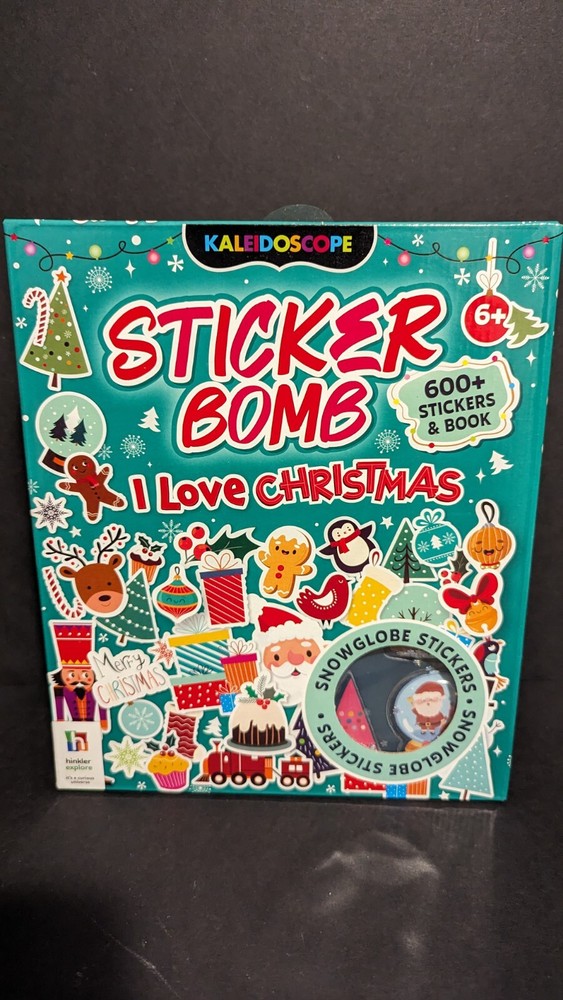 Sticker Bomb – 600+ Stickers And Book – I LOVE CHRISTMAS THEME!