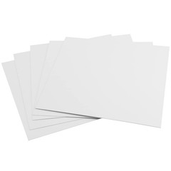 50 Sheets White Chipboard, 12 x 12 Inch, 1MM Thick, Cardboard, Scrapbooking