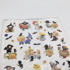 120 Vtg Ruth Morehead Current Teenie Halloweenies Halloween Stickers 3 Sheets