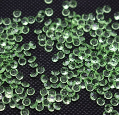 2000 Soft Green Acrylic 4mm Diamond Confetti Wedding Deco Supplies Table Scatter