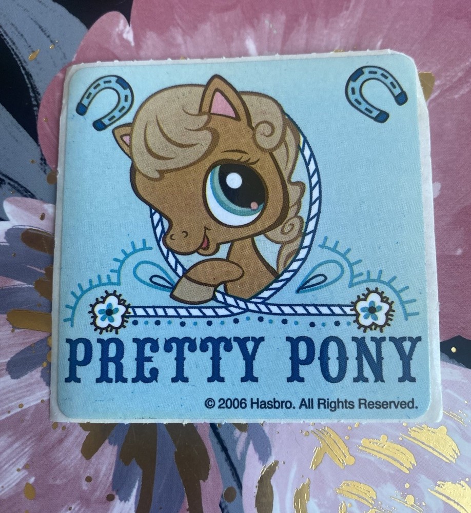 Littlest Pet Shop Pretty Pony Sticker Mod 2.5” Inches Imperfect