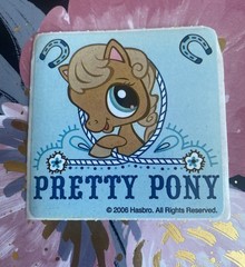 Littlest Pet Shop Pretty Pony Sticker Mod 2.5” Inches Imperfect