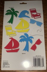 KeepSake Essentials Solid Die Cuts Vacation Beach Life, Sailboat Palm tree Ocean