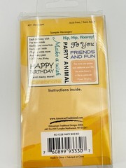 American Traditional Designs Rub-On Transfers 40+ Messages Party Animal Birthday