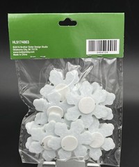 Christmas Crafts Felt Snowflake Stickers 12Pcs Brother Sister Design Studio